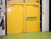 Secure double flood door